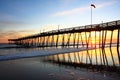 Sunrise at the Avalon Pier Royalty Free Stock Photo