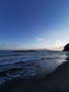 Sunrise of Bacoli in Naples with a view of Ischia