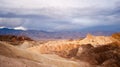 Sunrise Badlands Amargosa Mountain Range Death Valley Zabriske Point Royalty Free Stock Photo