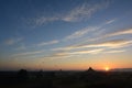 Sunrise in Bagan, at Shwesandaw Pagoda