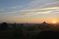 Sunrise in Bagan, at Shwesandaw Pagoda