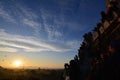 Sunrise in Bagan, at Shwesandaw Pagoda Royalty Free Stock Photo