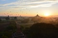 Sunrise in Bagan, at Shwesandaw Pagoda