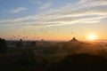 Sunrise in Bagan, at Shwesandaw Pagoda