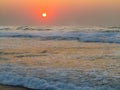 Sunrise at Baggies Beach, Durban, South Africa Royalty Free Stock Photo