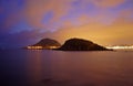 Sunrise in the bay of La Concha, Donostia