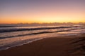 Sunrise on the beach on the East coast of Florida Royalty Free Stock Photo