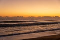 Sunrise on a beach on the East coast of Florida Royalty Free Stock Photo