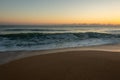 Sunrise on the beach on the East coast of Florida Royalty Free Stock Photo