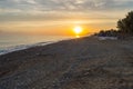 Sunrise on the beach of Campofelice