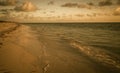 Sunrise beach in Caribbean