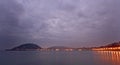 Sunrise on the beach of La Concha, Euskadi