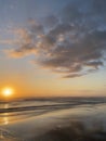 Sunrise at the beach long exposure