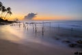 Sunrise at the beach in Sri Lanka