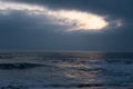 Sunrise on the beach on the East coast of Florida Royalty Free Stock Photo