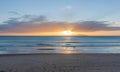 Sunrise on beach Waipu Cove Royalty Free Stock Photo