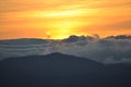 Mount Ulap, mt Ulap, Cordilleras Philippines, Sunrise at dawn, Ampucao mountain ranges, Ampucao, Itogon, Benguet, Philippines