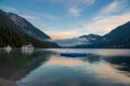 Sunrise at beautiful lake Achensee in Tyrol, Austria Royalty Free Stock Photo