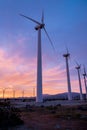 Sunrise behind Giant Windmill