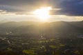 Sunrise in the Bidasoa-txingudi valley, Euskadi