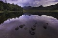 Sunrise at Blea Tarn in English Lake District Royalty Free Stock Photo