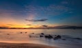 Sunrise Blue Sky Ocean Nha Trang Vietnam Royalty Free Stock Photo