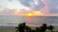 Sunrise at boa viagem beach in Recife
