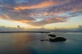 Sunrise at Bora Bora island, Tahiti, French Polynesia Bora Bora Aerial
