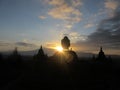 Sunrise Borobudur Buddist temple