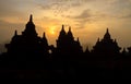 Sunrise at Borobudur Temple. Royalty Free Stock Photo