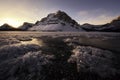 Sunrise on Bow Lake