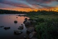 Sunrise on Brainard Lake, Colorado Royalty Free Stock Photo