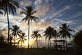A classic tropical sunrise in Brazil Royalty Free Stock Photo