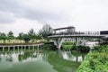 Sunrise Bridge, Punggol Waterway, Singapore Royalty Free Stock Photo