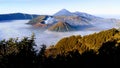 Sunrise Bromo mountain long ago before pandemic