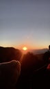 Sunrise in bromo mountain