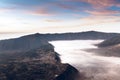 The sunrise of the Bromo volcano, Shot in Java, indunesia Royalty Free Stock Photo