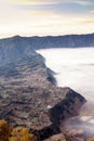 The sunrise of the Bromo volcano, Shot in Java, indunesia Royalty Free Stock Photo