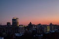 Sunrise in Bucharest Royalty Free Stock Photo