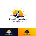 sunrise building logo for business template Royalty Free Stock Photo