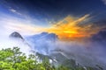 Sunrise on The Bukhansan National park South Korea