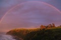 Sunrise in Bushy Beach Scenic Reserve in Oamaru, New Zealand