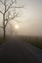 Sunrise, Cades Cove, Great Smoky Mtns NP Royalty Free Stock Photo
