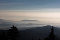 Sunrise in Cades Cover in the Great Smoky Mountains National Park in Tennessee Royalty Free Stock Photo