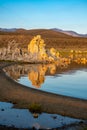 Sunrise at California`s Mono Lake in the Eastern Sierra Nevada mountains off of US Highway 395 Royalty Free Stock Photo