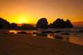 The Sunrise in camel rock beach