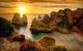 Sunrise at Camilo Beach, Lagos, Portugal