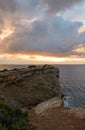 Sunrise in the Cap Martinet on the island of Ibiza Royalty Free Stock Photo