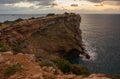 Sunrise in the Cap Martinet on the island of Ibiza Royalty Free Stock Photo