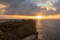 Sunrise in the Cap Martinet on the island of Ibiza Royalty Free Stock Photo